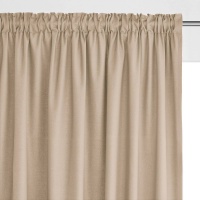 Штора Со сборками 100 хлопок Scenario 350 x 135 см бежевый LA REDOUTE INTERIEURS  фото, kupilegko.ru